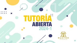 Tutoría abierta Orientación Vocacional Elección de campo de profundización [upl. by Paderna]