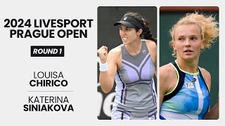 Louisa Chirico vs Katerina Siniakova WTA Match Highlights  2024 Livesport Prague Open  R1 [upl. by Eoin]