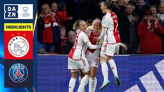 HIGHLIGHTS  Ajax vs PSG  UEFA Womens Champions League 202324 [upl. by Casie958]