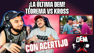 ÚLTIMA DEM 😨  TEOREMA VS KROSS  REACCIÓN CON ACERTIJO 🇨🇱 [upl. by Trevah]