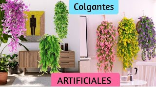 Plantas COLGANTES ARTIFICIALES para decorar interiores [upl. by Kandace]