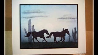 Wild Horses Card Making Tutorial [upl. by Etteuqal362]