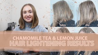 Hair Lightening Experiment Results  Elise Hewlett [upl. by Sakmar]