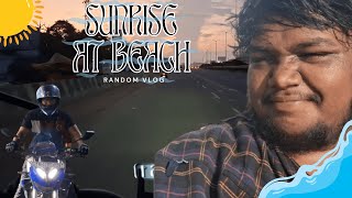 SunRise At Beach  FLFunVlogs funvlog fun trending beach beachvibes vjsiddhu [upl. by Nosredna]