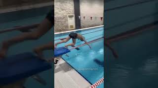 YARI OLİMPİK YÜZME HAVUZUNDA DEPARDAN BALIKLAMA ATLAYIŞ swim yüzme yüzmeöğretmenim swimming [upl. by Terina]