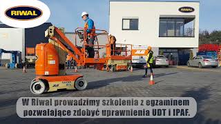 Riwal  Szkolenia dla operatorów  egzamin UDT i IPAF [upl. by Anreval933]