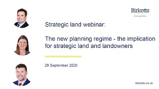 Birketts webinar  the new planning regime the implications for strategic land and landowners [upl. by Edmond]