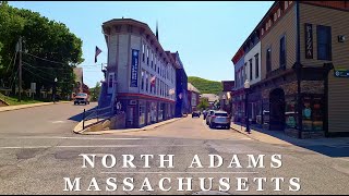 North Adams Berkshire Mountain Town  Western Massachusetts 4K Relaxing Scenic Driving Tour [upl. by Eybbob]