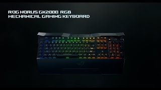 Command the Battlefield  ROG Horus RGB Mechanical Gaming Keyboard  ROG [upl. by Zosi346]