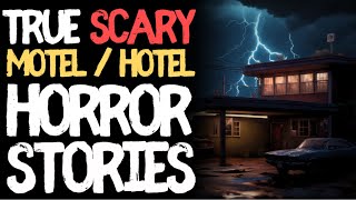 90 mins of True Hotel  Motel Scary Horror Stories for Sleep  Black Screen with Ambient Rain Sounds [upl. by Elocel]