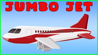 Airplane 3D Cartoon Animation Video for Kids  Jumbo Jet Aircraft Videos For Children amp Toddlers [upl. by Elokkin]