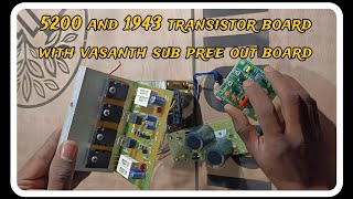 How to make 5200 and 1943 amplifier 4 Transistor amplifier wiring connection details in tamil [upl. by Cissy120]