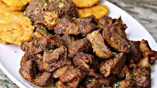 HOW TO MAKE GRIOT TUTORIAL HAITIAN FRIED PORK RECIPE [upl. by Eilram49]