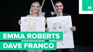 Emma Roberts and Dave Franco Draw Each Other [upl. by Catie]