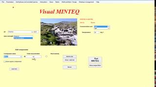 Calculation of Saturation indices with Visual MINTEQ v 3 [upl. by Hancock]