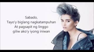 KZ Tandingan  Isang Linggong Pagibig Lyrics [upl. by Fanchet699]