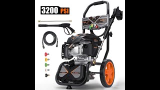 Tacklife 3200 PSI GSH01B Gas Pressure Washer [upl. by Eciram509]