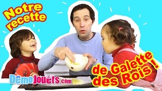 VLOG Epiphanie  Recette de la Galette des Rois de la Famille Démo Jouets [upl. by Aniuqaoj]