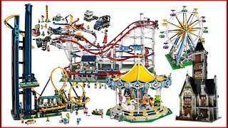 LEGO All fairground sets Speed Build  Brick Builder [upl. by Sollars335]