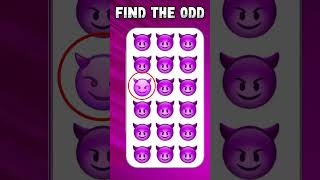 FIND THE ODD EMOJI OUT by Sportting The Difference 321 💥  Odd One Out Puzzle [upl. by Theron]