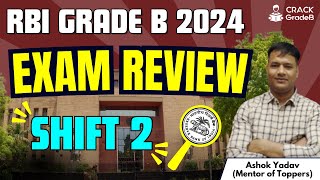 RBI Grade B 2024 Prelims  Exam Review Shift 2 [upl. by Tarabar]