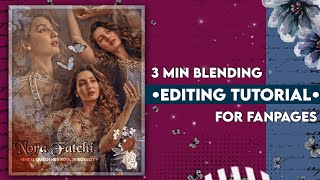 3 min Blending Editing Tutorial🌸  using Picsart [upl. by Atinele]