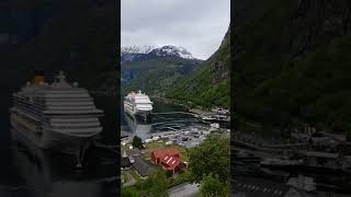 Costa Firenze crociera nei Fiordi Norvegesi Geiranger geiranger costacrociere [upl. by Assena]