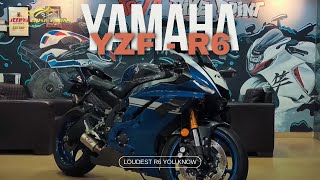 INDIAs ONE amp ONLY  YAMAHA R6  LOUDEST EXHAUST NOTE 😱😱😱 joysbikepoint [upl. by Alexei]