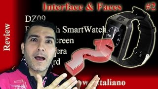 Review Smart Watch DZ09  2  Navigazione e clockskin  Italiano [upl. by Chris]