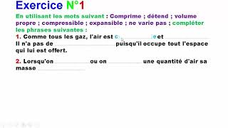 Exercice 1 Quelques propriétés de lair 2APIC [upl. by Leonid37]