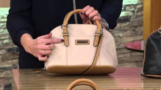 Tignanello Pebble Leather Convertible Dome Satchel with Carolyn Gracie [upl. by Gisser]