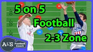 5 on 5 Flag Football 23 Zone Defense [upl. by Sucramaj]