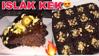 AZ MALZEMELİ ÇOK PRATİK ISLAK KEK BROWNİ TARİFİISLAK KEK NASIL YAPILIR  EN KOLAY PASTA ISLAK KEK [upl. by Acirrehs]