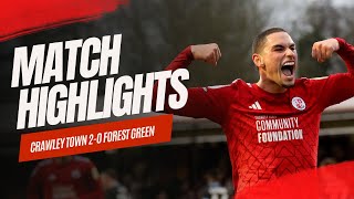 HIGHLIGHTS  Crawley Town vs Forest Green Rovers [upl. by Dahlstrom]