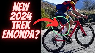 Pro Rider Spotted on New Trek Road Bike for 2024 [upl. by Mord]