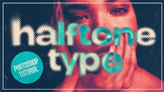 How to Add Halftone Effect to Type in Photoshop Beginner Friendly [upl. by Nyrahs]