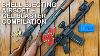 拋殼玩具Shell Ejecting Airsoft GunGel Blaster Compilation（Umarex 1894 AKA 870 RareArms） [upl. by Kealey]