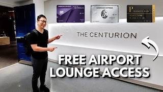 Best Credit Cards for Airport Lounge Access 2024  American Express Cards Edition [upl. by Belamy]