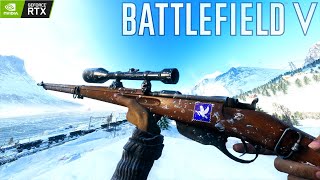 Gewehr M9530 in Battlefield V  Conquest gameplay in 105 FOV  RTX 3080 No Commentary [upl. by Arracot]