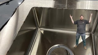 🔴 Stainless Steel Sink Fabrication In my Garage Shop [upl. by Hallock279]