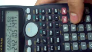 Tutorial para calculadora CASIO fx991MS [upl. by Hayott]