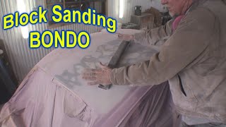 How To Sand Bondo  Automotive Paint And Body Tech Tips [upl. by Trudi297]