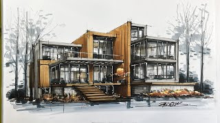 architecture sketch  house 30 [upl. by Anilah]