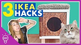 3 IKEA Hacks amp DIYs für Katzen  Schnell amp Günstig [upl. by Cyna]