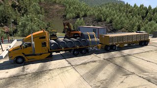 Ats 150 T680 NXG Torton Plataforma con Remolque doble carga  Mapa mexico [upl. by Moffitt]