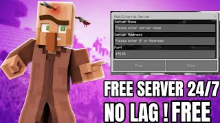 How to Make Minecraft Pe SMP For free  247 working No lag  no lag [upl. by Ettenay]