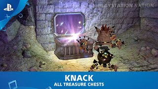 KNACK  Collectibles  All Treasure Chests  Secret Rooms [upl. by Cyprio]