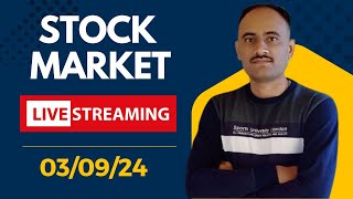 Stock Market Live 03 Sep 2024  indices live view  important stock analysis [upl. by Annice]