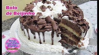 BOLO DE BEIJINHO COM CHANTILLY E GANACHE [upl. by Adnawaj452]