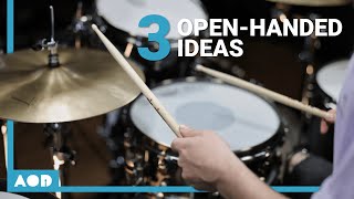 3 Drumming Ideas You Can Only Play OpenHanded  Drumlesson With Max Hofmann [upl. by Anoyi]